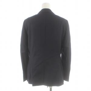 UNITED ARROWS スーツ セットアップ 上下 テーラードジャケット シングル 2B 台形スカート ひざ丈 ウール 42 XL 紺 ネイビー