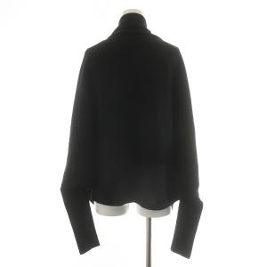 EPOCA カーディガン ショールカラー 長袖 ウール 40 M 黒 ブラック