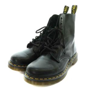Dr.Martens パスカル PASCAL 8ホールブーツ ショートブーツ レースアップ レザー 厚底 6 25.0cm 黒 ブラック