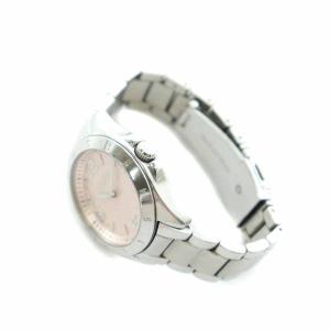 COACH シグネチャー 腕時計 クォーツ アナログ 3針 ピンク文字盤 シルバー色