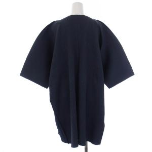 me ISSEY MIYAKE 20SS ロングカーディガン プリーツ 長袖 紺 ネイビー
