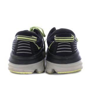 HOKA ONE ONE スニーカー ローカット メッシュ ロゴ US10 28cm 黒 ブラック