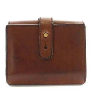 ARTS&SCIENCE ジャバラミニウォレット Jabara mini wallet 財布 二つ折り 小銭入れ レザー 茶 ブラウン