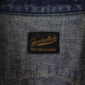 TENDERLOIN ウエスタンシャツ デニムシャツ 長袖 S インディゴ