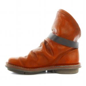 trippen Bomb cuoio ショートブーツ レザー ベルト 36 23.0?23.5cm 茶 ブラウン