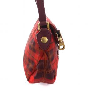 MARC by MARC JACOBS ショルダーバッグ ポシェット チェック 赤 レッド 紫 パープル