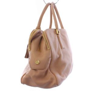 TORY BURCH ハンドバッグ トートバッグ ロゴ レザー ピンク