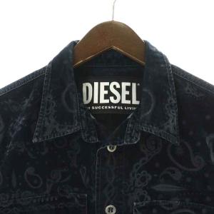 DIESEL 黒 ベロア 長袖トップス DIESEL 黒 ベロア 長袖トップス
