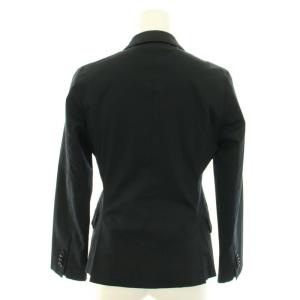 BURBERRY BLACK LABEL テーラードジャケット シングル 2B サイドベンツ 裏地チェック柄 SS 黒 ブラック