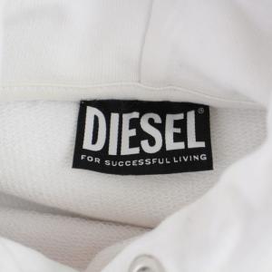 DIESEL コカコーラ パーカー スウェット トレーナー プルオーバー 長袖 ロゴ プリント XS 白 ホワイト 00SHPG 0QAZV