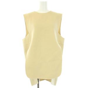 ENFOLD 20AW WO パイル プルオーバー ウール ベスト ジレ 36 S ベージュ 300DA230-0720