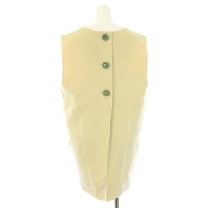 ENFOLD 20AW WO パイル プルオーバー ウール ベスト ジレ 36 S ベージュ 300DA230-0720