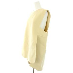 ENFOLD 20AW WO パイル プルオーバー ウール ベスト ジレ 36 S ベージュ 300DA230-0720