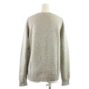 ENFOLD ニット セーター 長袖 クルーネック カシミヤ 38 M グレー