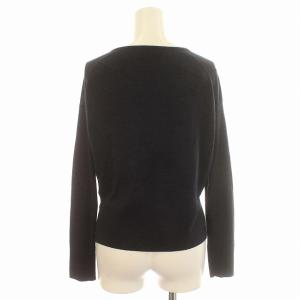 JOHN SMEDLEY ニット カーディガン 薄手 ウール 長袖 S チャコールグレー