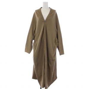 アメリカーナ Americana カーディガン 長袖 ロング Vネック 日本製 F ベージュ