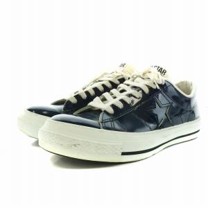 CONVERSE オールスター ALL STAR ワンスター ONE STAR スニーカー シューズ エナメル 6 24.5cm 紺 ネイビー