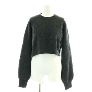 ENFOLD 23AW O EMBOSS CROPPED PULLOVER