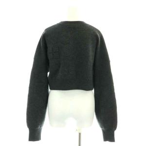 ENFOLD 23AW O EMBOSS CROPPED PULLOVER