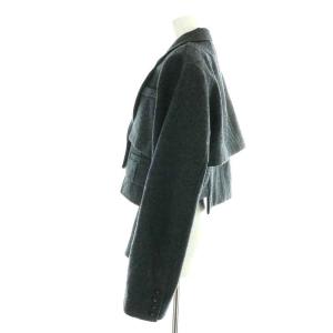 UN3D. 23AW LAYERED WOOL SHORT JK