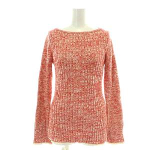 Ron Herman セットアップ 上下 ニット セーター 長袖 ボートネック マーメイドスカート フレア XS S 赤 レッド 白 ホワイト