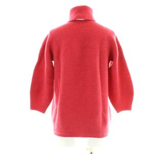 Max Mara ニット セーター 七分袖 タートルネック ウール カシミヤ混 S ピンク