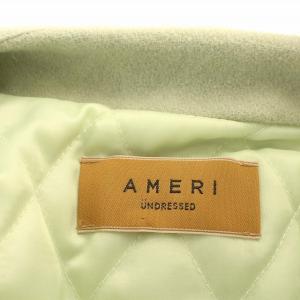 Ameri VINTAGE 22AW UNDRESSED UND VEST SET WOOL COAT ノーカラーコート ウール ベストセット ロング