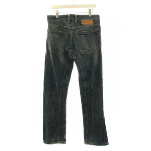 Neil Barrett デニムパンツ ジーンズ ジップフライ カットオフ USED加工 W32 M インディゴ