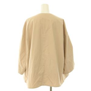 Drawer コットンパッチポケットノーカラーコート ノーカラージャケット アウター 36 S ベージュ