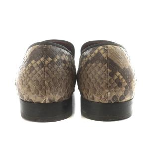 CELINE フィービー期 パンプス パイソンレザー 36 23.0cm 茶 ブラウン