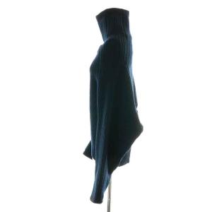 TOGA PULLA ニット セーター 長袖 タートルネック ハイネック ウール 36 S 紺 ネイビー