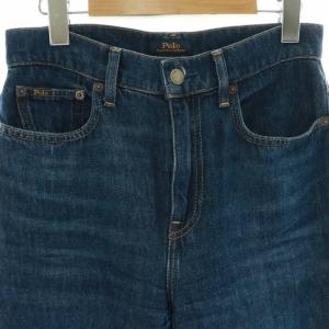 POLO RALPH LAUREN デニムパンツ ジーンズ ワイド ブーツカット 25S S 紺 ネイビー