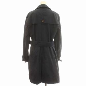 Max Mara トレンチコート スプリングコート コットン 44 M ネイビー 紺