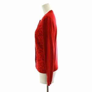 VALENTINO カーディガン レース M レッド