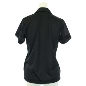 COMME des GARCONS COMME des GARCONS コムコム AD2006 シャツ ブラウス ポロシャツ 半袖 シアー プリーツ SS 黒 ブラック RS-T004