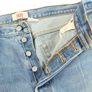 Levi's 501 2009年製 デニムパンツ ボタンフライ ダメージ加工 W35 L33 インディゴ