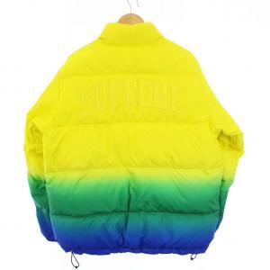 Supreme 18SS GRADIENT PUFFY JACKET ダウン M イエロー