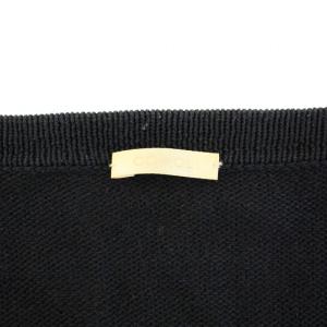 COMOLI ボタンレスコットンニットカーディガン トッパー 長袖 2 M 紺 ネイビー