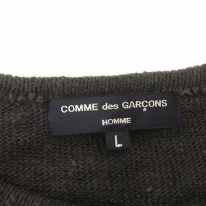 COMME des GARCONS HOMME ニット カットソー HH-T003 21AW AD2021 ナイロンポケット 長袖 ロンT L チャコールグレー