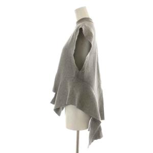 UN3D. 22AW ニット フレンチスリーブ ハイネック F グレー