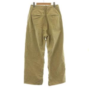 Plage 23AW チノ Chinos パンツ ワイド ジップフライ タック ダメージ加工 USED加工 38 M ベージュ 23030922100030