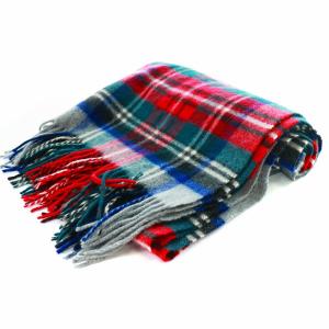 BEAUTY&YOUTH UNITED ARROWS CASHMERE マフラー ストール 大判 チェック フリンジ カシミヤ 緑 グリーン 赤 レッド