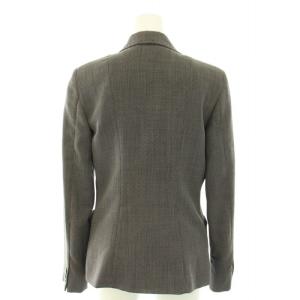Max Mara スーツ セットアップ 上下 ツイードテーラードジャケット 3B ノーベント パンツ スラックス 白タグ ウール 38 S 黒