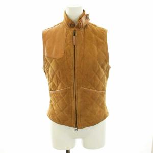 ベスト ジレ スエード キルティング 7 S キャメル