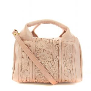 ボニータ Bonita ハンドバッグ ショルダーバッグ 2way レザー 花柄 ピンク