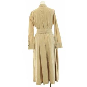 Diagram ウエストリボンシャツワンピース ロング フレア 比翼ボタン 36 S ベージュ 38131253