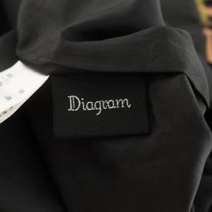 Diagram GRACE CONTINENTAL 20AW マルチスターチュールスカート タイトスカート ミモレ ロング 星 スター 刺繍 36 S 黒 ブラック 0320321048