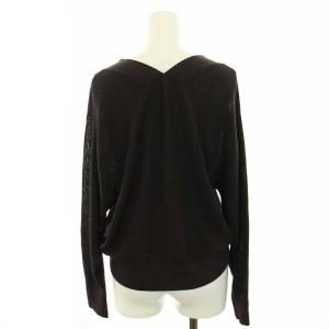 Grace Class 22SS ショートVネックカーディガン ニット 36 S 茶 ブラウン 0222253001