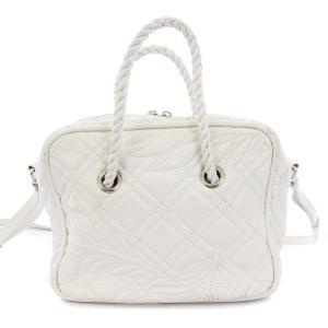 BALENCIAGA 17SS ブランケット スクエア S ハンドショルダーバッグ 2WAY ホワイト 466541