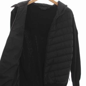 CANADA GOOSE Hybridge Knit Hoody ダウン ニット ジャケット  切替 M ブラック 6900M